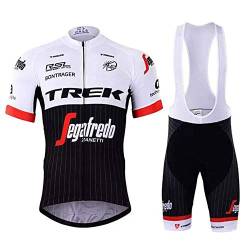 AKAPF Herren Radtrikot Set Fahrrad Trikot Radsport-Trägerhosen für Herren Kurzarm Langarm + Radhose mit Sitzpolster Radsport-Anzüge von AKAPF