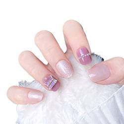 Nagelsticker 3 Sets Nette Serie Pressnägel Gefälschte Nägel Artificail Nails Nagelabziehbilder for Frauen Mädchen DIY Craft Art (Color : 6) (6) von AKAZI