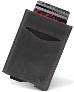 AKIELO Geldbörse mit RFID Schutz und Geschenkbox – Stylisches Leder Herren Geldbeutel – Kontaktloser Kreditkartenschutz Wallet (Alpha Kollektion) von AKIELO