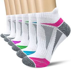 AKOENY Damen performance sportlaufsocken mit tab Sock: 9-11 / Shoe: 6-9 Weiß von AKOENY