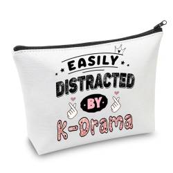 AKTAP K Drama Lover Gifts Easily Distracted by K-Drama Make-up-Tasche K-Drama Mama Hand Herz Tasche für koreanische TV-Show-Fans, Von K-drama Mb, modisch von AKTAP