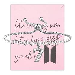 AKTAP K-pop Armband "We Were Only Seven But We Have You All Now", koreanische Gruppe, Armee-Geschenk für Fans, Schmuck, S von AKTAP