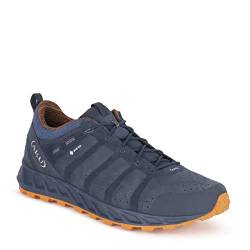 AKU M Rapida Evo GTX Blau - Gore-Tex Leichter sportlicher Herren Lederschuh, Größe EU 42.5 - Farbe Blue - Orange von AKU