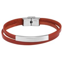 AKZENT Armband Aron Unisex Armband aus Echtleder mit Gravurplatte (einzeln), Damen Armband von AKZENT