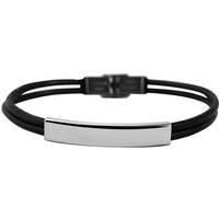 AKZENT Armband Nadine Armband aus Echtleder mit Edelstahl Gravurplatte (einzeln), Damen Armband von AKZENT