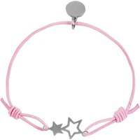 AKZENT Armband Tiya Armband aus Textil mit Edelstahlelement Sterne Rosa (einzeln), Damen Armband von AKZENT