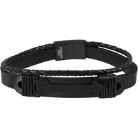 AKZENT Lederarmband Nin Armband aus Echtleder mit Edelstahlelement (einzeln) von AKZENT