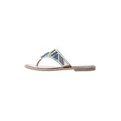 ALARY Damen Perlenstickerei Sandal, Blau, 37 EU von ALARY