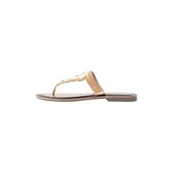 ALARY Damen Perlenstickerei Sandal, Orange Mehrfarbig, 39 EU von ALARY