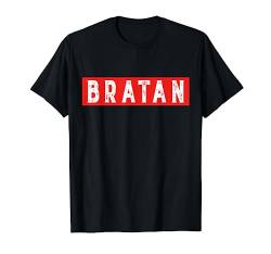 Bratan T-Shirt Bra Russisch Bruder Rap Bro Hip-Hop von ALBASPIRIT