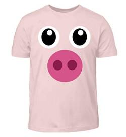 Pinkes Schweinchen T-Shirt Halloween Süßes Schwein Geschenk - Kinder T-Shirt von ALBASPIRIT
