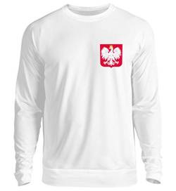 Polen Trikot Emblem Wappen Polnische Flagge Polska Adler Fahne Geschenk - Unisex Pullover von ALBASPIRIT