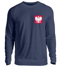 Polen Trikot Emblem Wappen Polnische Flagge Polska Adler Fahne Geschenk - Unisex Pullover von ALBASPIRIT