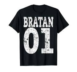 Rap Hip Hop Brudi Russisch Bruder Geschenk Bratan 01 T-Shirt von ALBASPIRIT