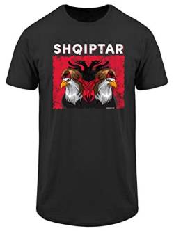 Shqiptar Albaner Wappen Albanischer Adler Albanien Flagge - Herren Long Tee -M-Schwarz von ALBASPIRIT