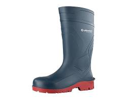 ALBATROS PROTECTOR PLUS S5 SRA - wasserdichter Sicherheitsstiefel und Arbeitsstiefel für Herren und Damen mit Stahlkappe & Durchtrittsschutz – blau rot Gr.42 von ALBATROS