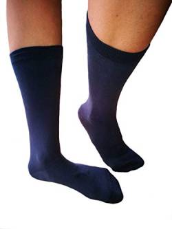 ALBERO NATUR Socken 5 Paar Damen Herren Bio-Baumwolle Freizeitsocken (as3, numeric, numeric_39, numeric_42, regular, regular, Dunkelblau) von ALBERO NATUR