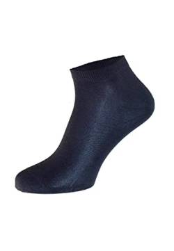 ALBERT KREUZ 3-Pack Kurz-Sneaker Socken merzerisierte Baumwollle schwarz, Gr. 40-43 von ALBERT KREUZ