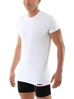 ALBERT KREUZ Business Herrenunterhemd aus Stretch-Baumwolle Kurzarm mit Rundausschnitt weiß 5/M von ALBERT KREUZ