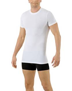 ALBERT KREUZ Herren Funktionsunterhemd Coolmax®-Baumwolle Rundhals Kurzarm weiß XL von ALBERT KREUZ