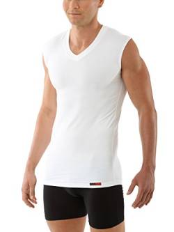 ALBERT KREUZ V-Unterhemd Business Herrenunterhemd aus Stretch-Micromodal atmungsaktiv ohne Arm weiß 5/M von ALBERT KREUZ