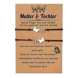 ALBERTBAND Mutter Tochter Sohn Armbänder Set Armband Schulkind Zurück Zur Schule Geschenke Erster Schultag Schmuck Geburtstagsgeschenke für Jungen und Mädchen (C) von ALBERTBAND