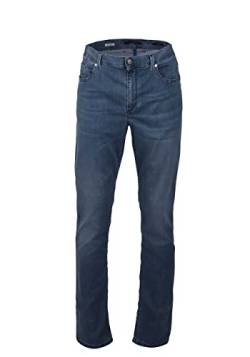 ALBERTO Regular Fit Jeans 5-Pocket Reißverschluss Mittelblau Größe W33 L30 von ALBERTO