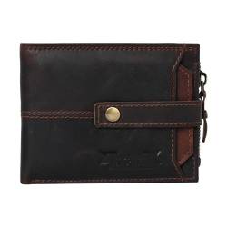 ALCRAFT Geldbörse aus echtem Leder für Herren mit ATM-Karten-Brieftasche, Bifold Geldbörse, Flip Wallet, Extra Kartenhalter, Slim Bifold Wallet Geldbörse für Männer Leder, Blau, Klassisch (Vintage) von ALCRAFT