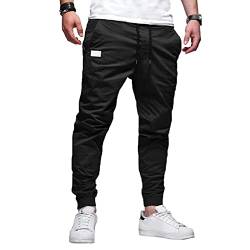 Cargohose Herren Cargo Jogginghose Cargo Hosen Männer Stretch Cargohose Dehnbund Jogginghose übergröße Herren Sporthose Wandern Trainingshose Mit Taschen Jogginghose Trachtenhose Herren Laufhose von ALCRISP