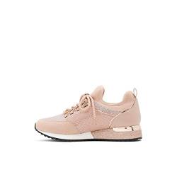 ALDO Damen Gerichtsholz Modischer Schnür-Sneaker, Roségold, 38 EU von ALDO