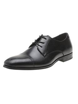 ALDO Herren Badolla Derby, Schwarz (97 Black Leather), 435 EU (95 UK) von ALDO