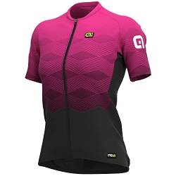 ALE Damen Pr.r Magnitude Short Sleeve Radtrikot, Fluo Pink, S von ALE