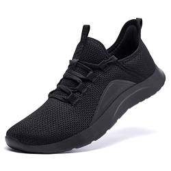 ALEADER Sneaker Damen Laufschuhe - Atmungsaktive Sportschuhe für Jogging, Workout, Freizeit drinnen Turnschuhe, barfussähnliche Schuhe für Damen Durchgehend schwarz 36 EU von ALEADER