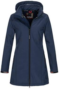 A. Salvarini Damen Softshell Jacke wasserabweisend Outdoor lang AS-131 [AS-131-Navy-Gr.L] von ALESSANDRO SALVARINI