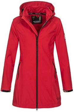 A. Salvarini Damen Softshell Jacke wasserabweisend Outdoor lang AS-131 [AS-131-Rot-Gr.5XL] von ALESSANDRO SALVARINI