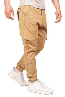 A. Salvarini Herren Designer Cargo Hose Strech Cargohose Taschen AS274 [AS-274-Beige-W34-L30] von ALESSANDRO SALVARINI