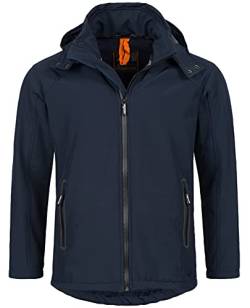 A. Salvarini Herren Softshell Funktions Outdoor Regen Jacke Sport Freizeitjacke AS098 [AS-098-Navy-Gr.M] von ALESSANDRO SALVARINI