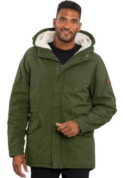 A. Salvarini warme Herren Designer Winter Parka Teddyfell gefüttert Winterjacke [AS-138-Gruen-Gr.XXL] von ALESSANDRO SALVARINI