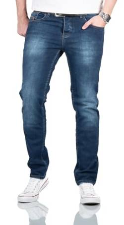 ALESSANDRO SALVARINI Herren Designer Jeans Hose Regular Fit Jeanshose AS360 [AS-360 - Blau W32 L32] von ALESSANDRO SALVARINI