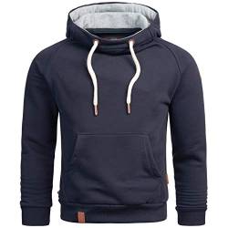 ALESSANDRO SALVARINI Herren Kapuzenpullover Hoodie Kapuze Sweater AS290 [AS-290-Navy-Gr.L] von ALESSANDRO SALVARINI