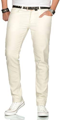 ALESSANDRO SALVARINI Herren Slim Fit Jeans Hose Denim Stretch-Jeans Jeanshose Washed [AS090 - W33 L30] von ALESSANDRO SALVARINI