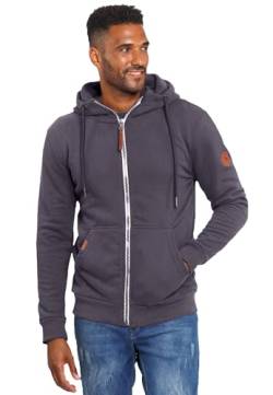 ALESSANDRO SALVARINI Herren Sweatjacke Kapuzenpullover Jacke Hoodie Kapuze Sweater AS292 [AS-292-Anthrazit-Gr.S] von ALESSANDRO SALVARINI