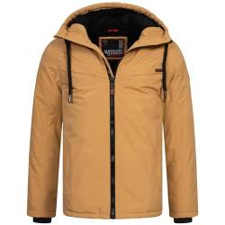 ALESSANDRO SALVARINI Herren Winter Jacke warm mit Kapuze AS-331 [AS-331-Coffee-Gr.XXL] von ALESSANDRO SALVARINI