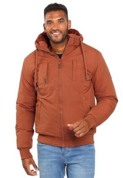 ALESSANDRO SALVARINI Herren Winterjacke mit Kapuze Teddyfell AS320 [AS-320 - Terracotta - Größe XL - Gr. XL] von ALESSANDRO SALVARINI