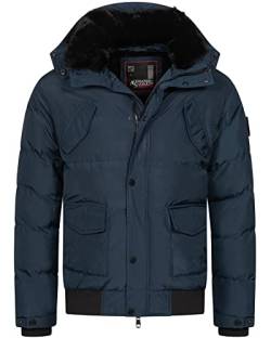 ALESSANDRO SALVARINI warme Herren Deisgner Winterjacke AS-286 [AS-286-Navy-Gr.S] von ALESSANDRO SALVARINI