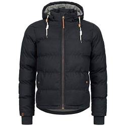 ALESSANDRO SALVARINI warme Herren Designer Winter Jacke Winterjacke Steppjacke Stepp gefüttert [AS-282-Navy-Gr.XXL] von ALESSANDRO SALVARINI