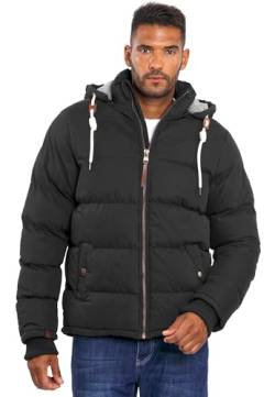 ALESSANDRO SALVARINI warme Herren Designer Winter Jacke Winterjacke Steppjacke Stepp gefüttert [AS-282-Schwarz-Gr.XXL] von ALESSANDRO SALVARINI