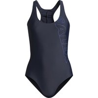 ALEX Basic Badeanzug, Breite Träger, für Damen, blau, 38 von ALEX