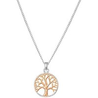 ALEXANDER YORK Kette mit Anhänger TREE OF LIFE in Roségold, 2-tlg., 925 Sterling Silber von ALEXANDER YORK