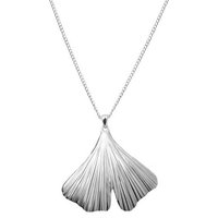 ALEXANDER YORK Kette und Anhänger Set GINKGO BLATT, 2-tlg., 925 Sterling Silber von ALEXANDER YORK